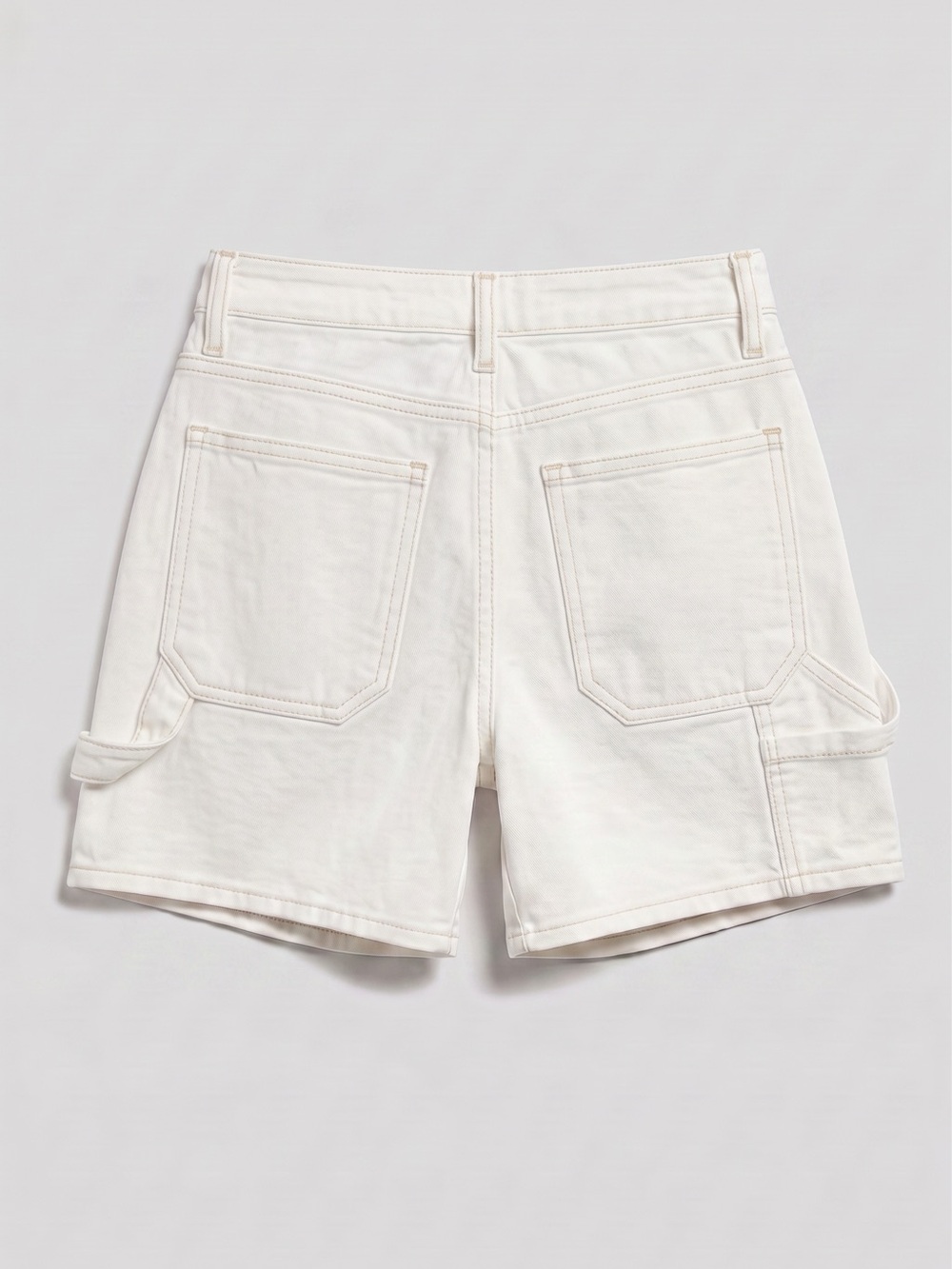 High Rise Utility Short - Off White - Picture 2 of 10